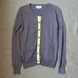 Grey/neon yellow cardigan